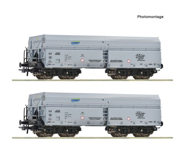 PKP Fals Self Unloading Hopper Wagon Set (2) V