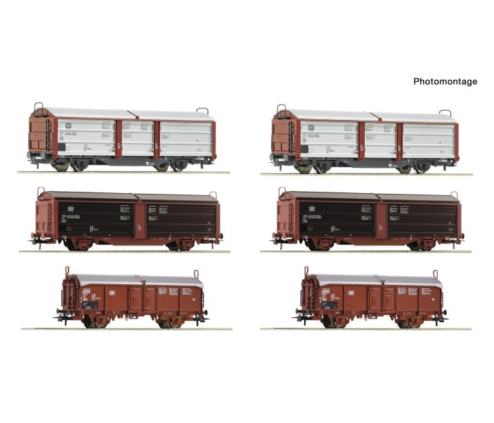 Shunting Yard Sliding Wall Wagon Retailer Display Pack (6)