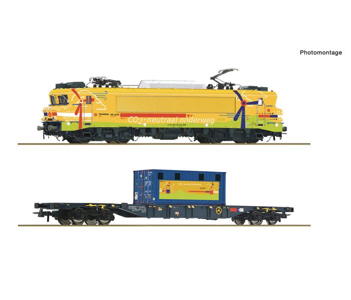 Strukton Rail 1756 Loco & Battery Wagon VI (~AC-Sound)