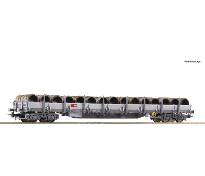SBB Res Bogie Stake Wagon w/Wire Reel Load VI