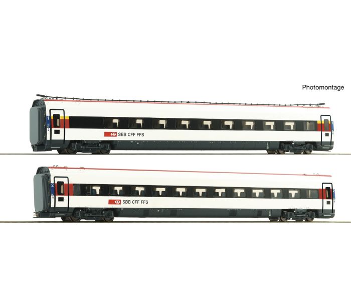 SBB ICN Intermediate Coach Set (2) VI (DCC-Fitted)