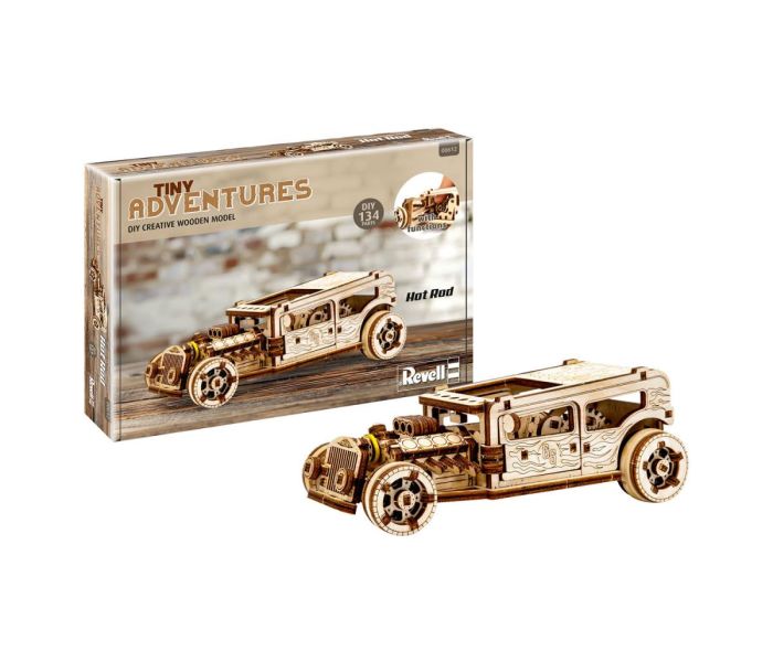 Tiny Adventures Hot Rod Wooden Kit (1:32 Scale)