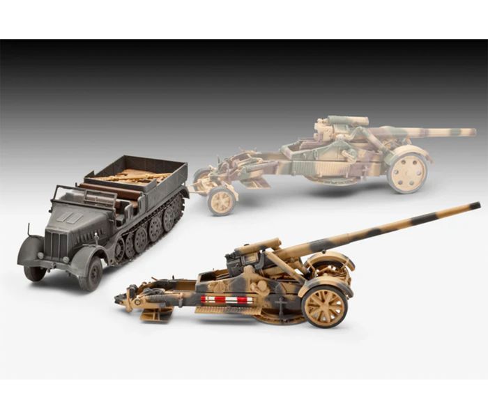 German Sd.Kfz.9 Famo & 21cm Morter 18/17cm Canon 18 (1:72)