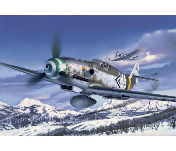 German Messerschmitt Bf109G-6 easy-click Kit (1:48 Scale)