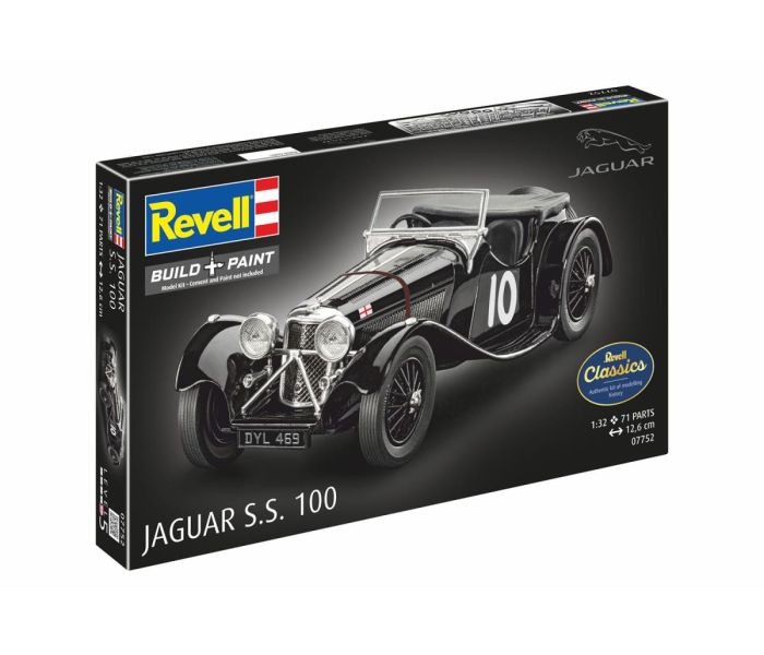 Jaguar SS100 Revell Classics Kit (1:32 Scale)