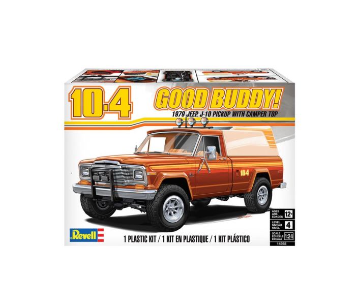 Jeep J-10 Pickup with Camper (1:24 Scale)