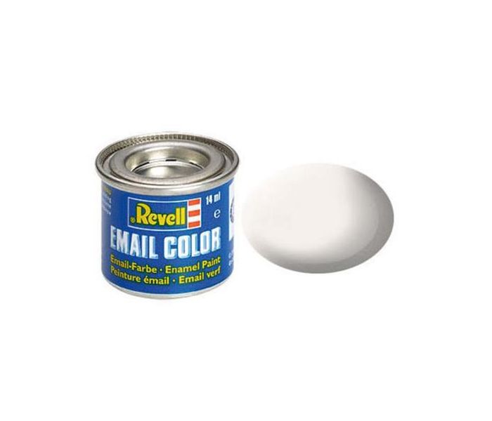 Enamel Paint 'Email' (14ml) Solid Matt White RAL9001