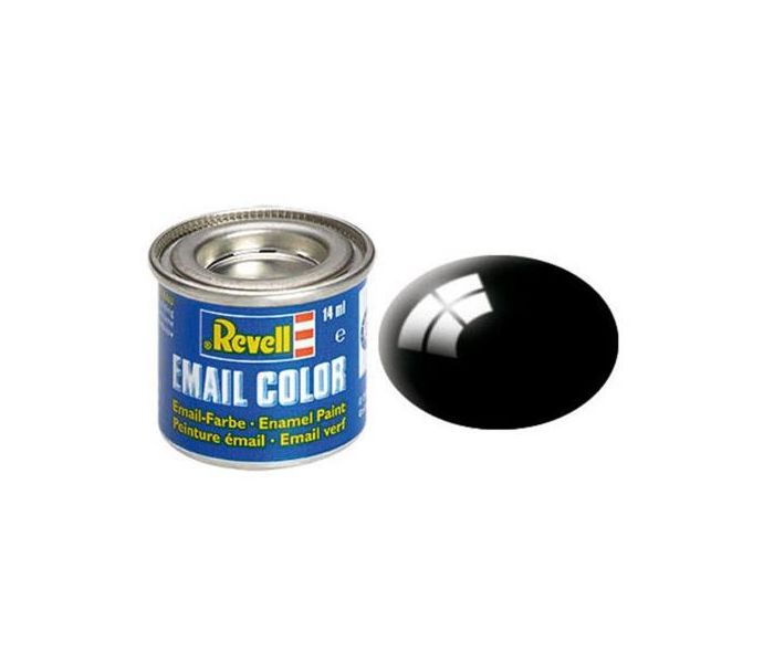 Enamel Paint 'Email' (14ml) Solid Gloss Black RAL9005
