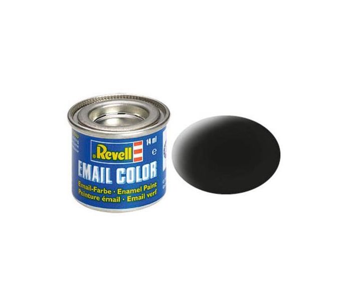 Enamel Paint 'Email' (14ml) Solid Matt Black RAL9011