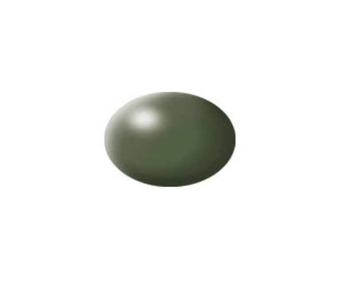 Acrylic Paint 'Aqua' (18ml) Solid Silk Matt Olive Green