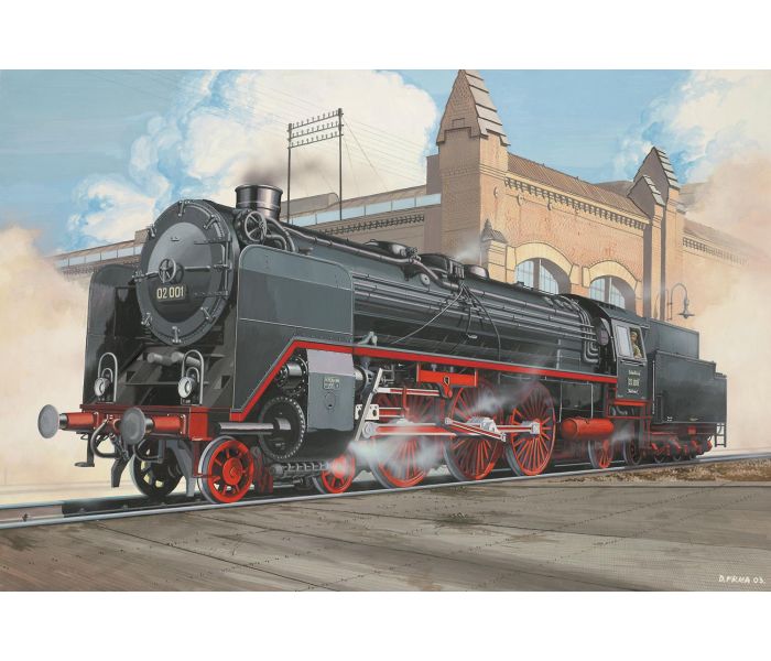 German BR02 Locomotive T30 Tender Model Set (1:87 Scale)