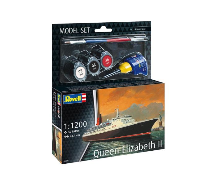 Queen Elizabeth II Model Set (1:1200 Scale)