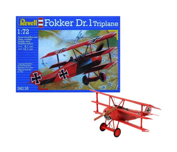German Fokker DR.1 Triplane Starter Kit (1:72 Scale)