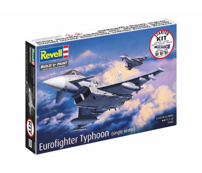 British Eurofighter Typhoon Sgl Seater Starter Kit (1:144)