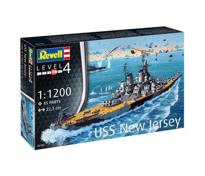 US USS New Jersey WWII Battleship Starter Kit (1:1200)