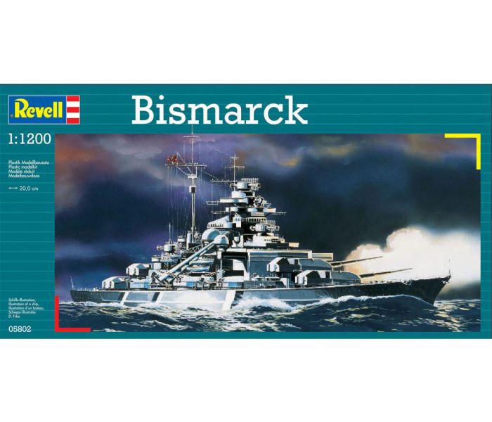 German Battleship Bismarck Starter Kit (1:1200 Scale)
