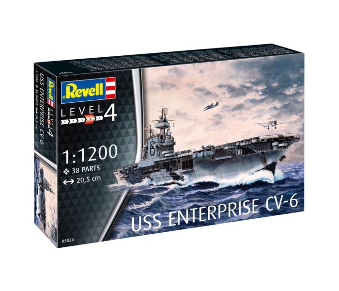 US Aircraft Carrier USS Enterprise Starter Kit (1:1200)
