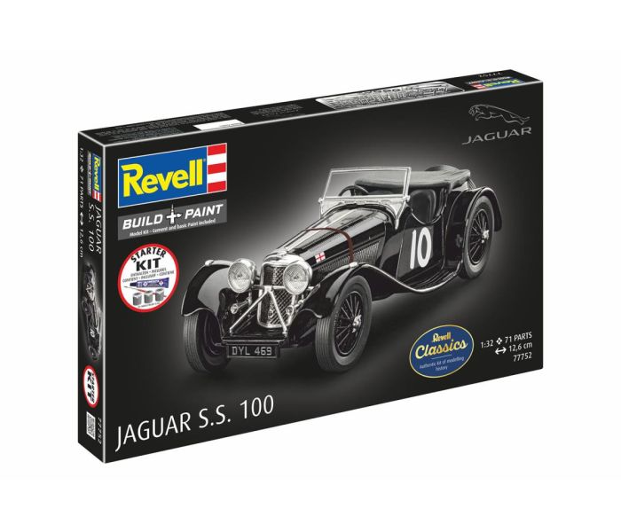 Jaguar SS100 Revell Classics Starter Kit (1:32 Scale)