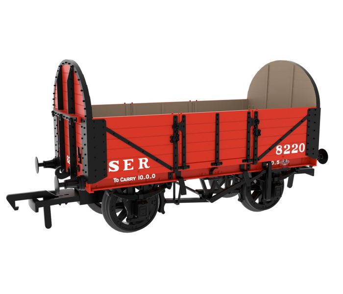 5 Plank 10t Open Wagon SER Red 8220
