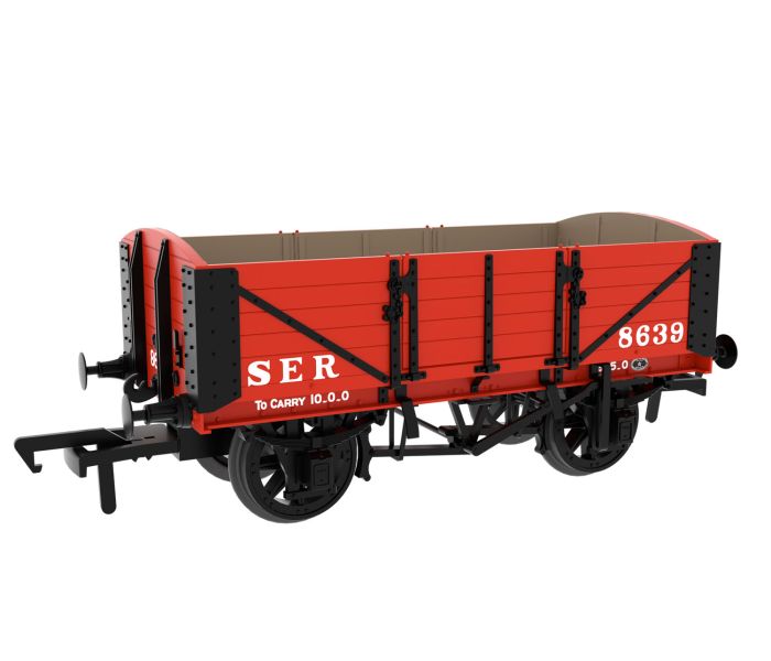 5 Plank 10t Open Wagon SER Red 8639
