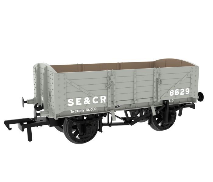 5 Plank 10t Open Wagon SE&CR Wainwright Light Grey 8629