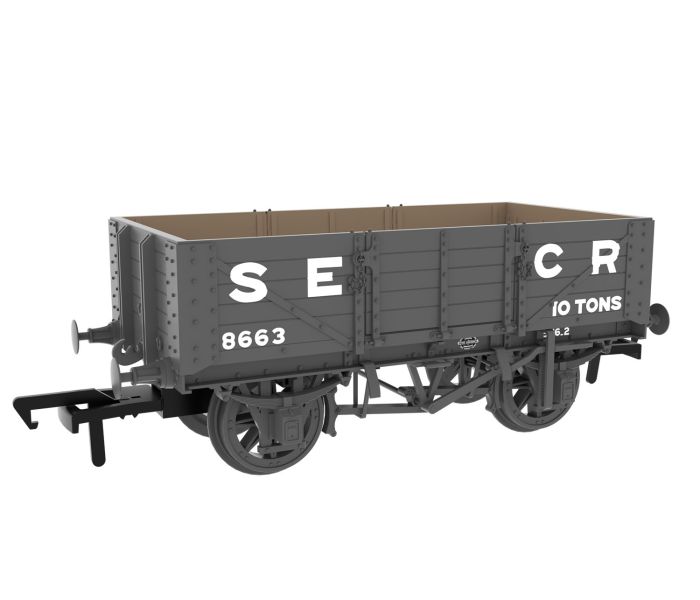 5 Plank 10t Open Wagon SECR Maunsell Dark Grey 8663