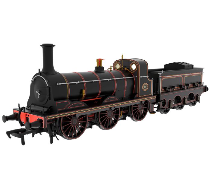 O Class 0-6-0 No.80 SER Line Black Red/Yellow Lining