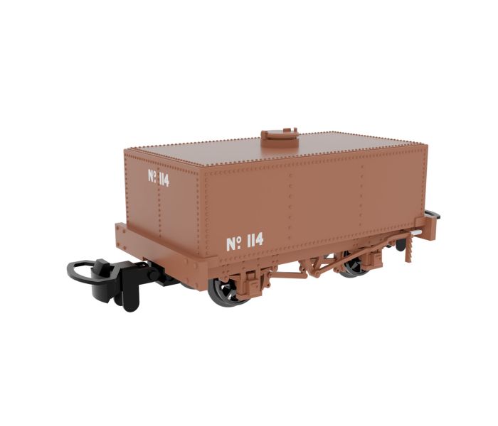 Rectangular Tank Plain Rusty Brown 114