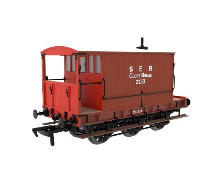 6 Wheel Brake Van SER Brown 2013