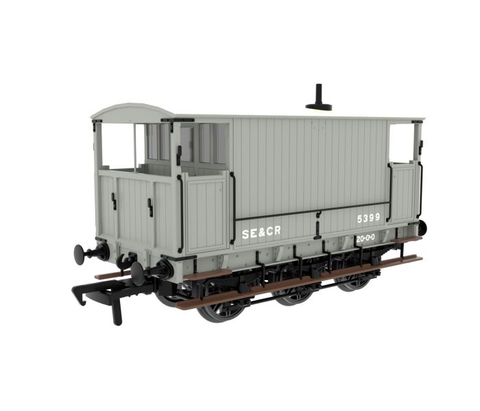 6 Wheel Brake Van SE&CR Wainwright Light Grey 5399