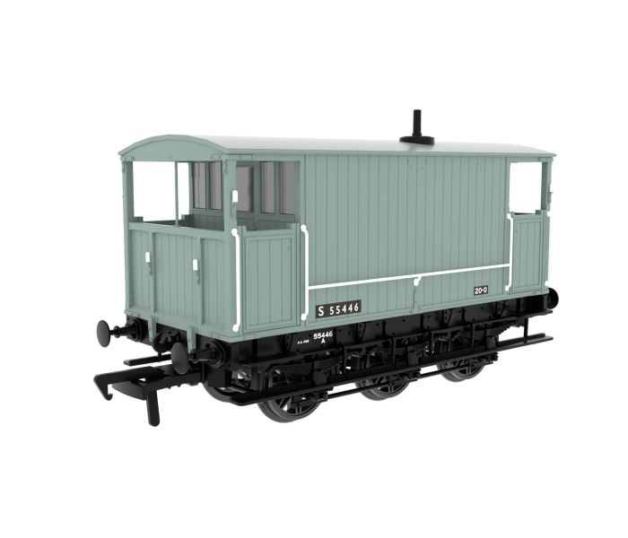 6 Wheel Brake Van BR Grey S55446
