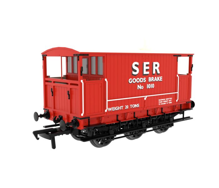 6 Wheel Brake Van SER Red (K&ESR Preserved) 1010