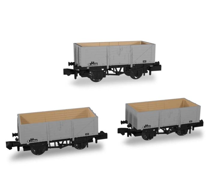 SECR Wagon Set (3) BR 7 Plank Diagram 1355