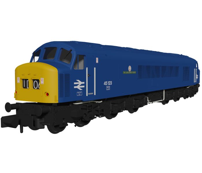 Class 45 123 'The Lancashire Fusilier' BR Blue