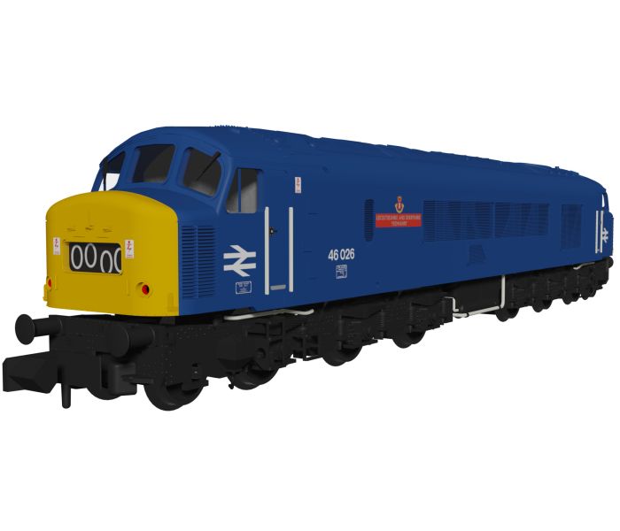 Class 46 026 Leicestershire &  Derbyshire Yeomanry BR Blue