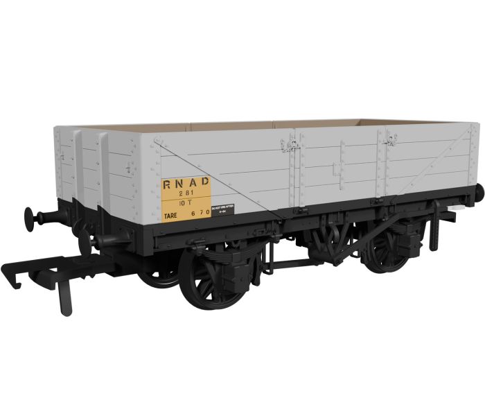 4 Plank Open Wagon (D84) RNAD Grey 281