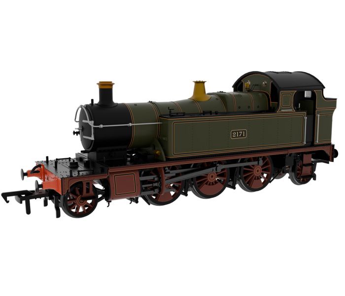 45xx Small Prairie GWR Lined Green 2171 Steam Locomotive