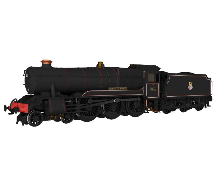 County Class 1013 Dorset BR Lined Early Black (DCC-Sound)