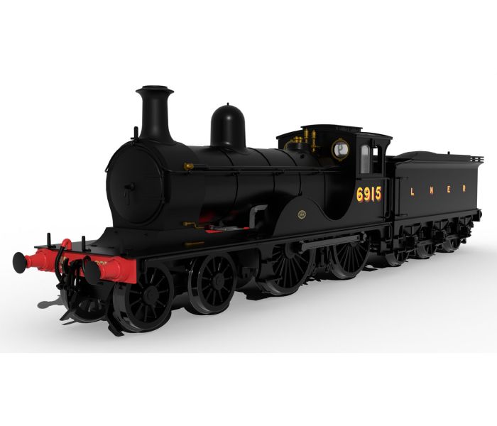 V Class 4-4-0 LNER Unlined Black 6915 (DCC-Sound)