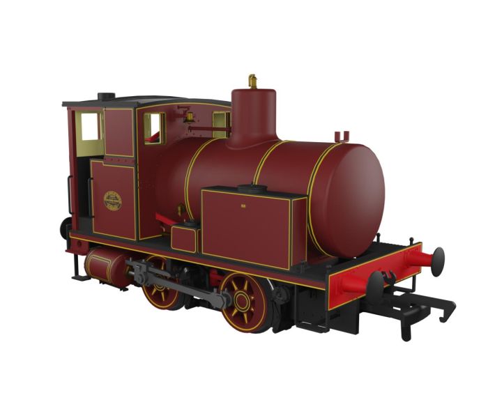 AB Fireless 0-4-0 Lined Maroon (DCC-Sound)