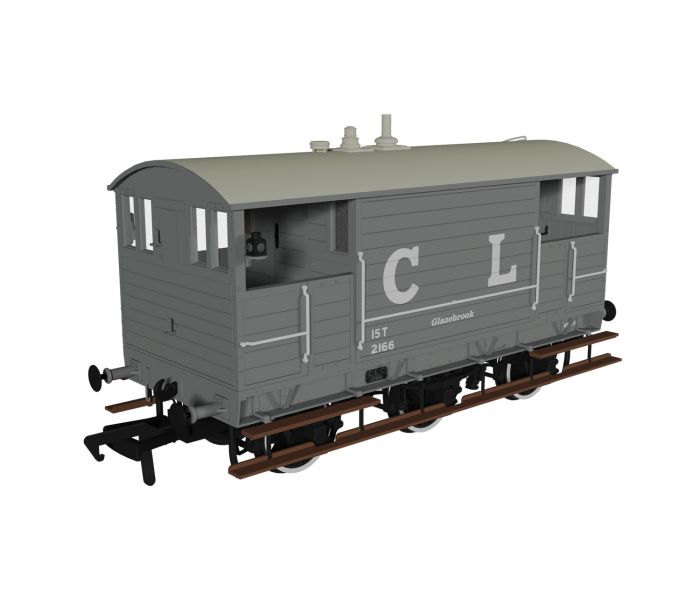 15t 6 Wheel Brake Van CLC Early Grey 2166