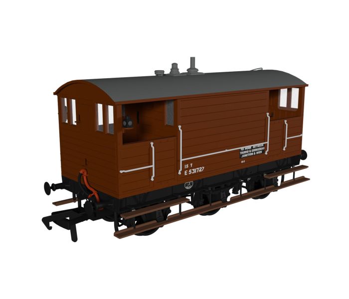 15t 6 Wheel Brake Van BR Bauxite E531727