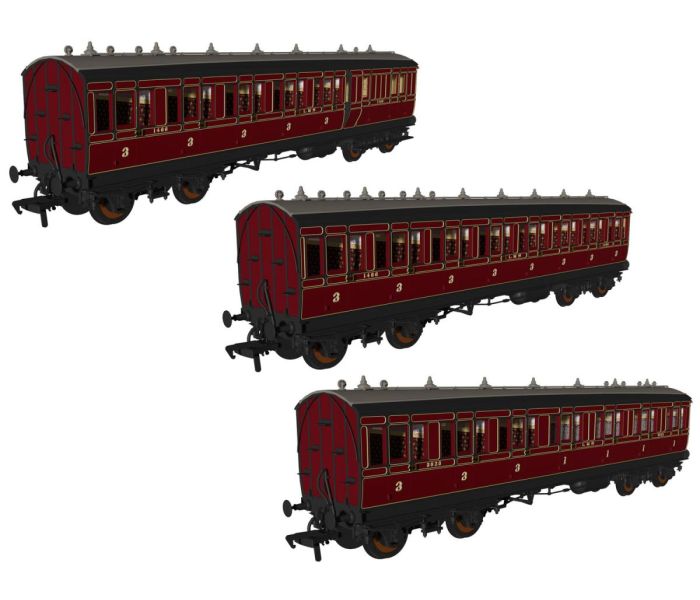 Evolution Non Corridor Coach Set (3) LMS Period 1