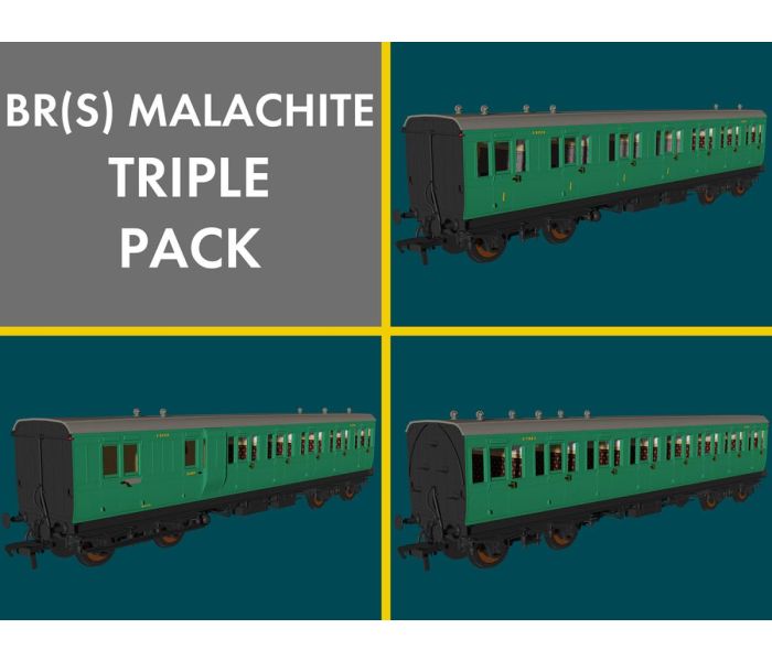 Evolution Non Corridor Coach Set (3) BR Malachite