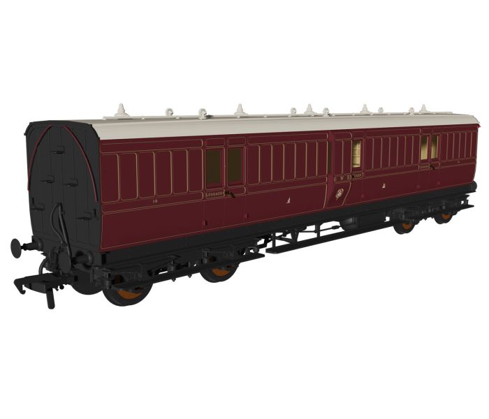 Evolution Non-Corridor Full Brake 19 GWR Lined Crimson Lke