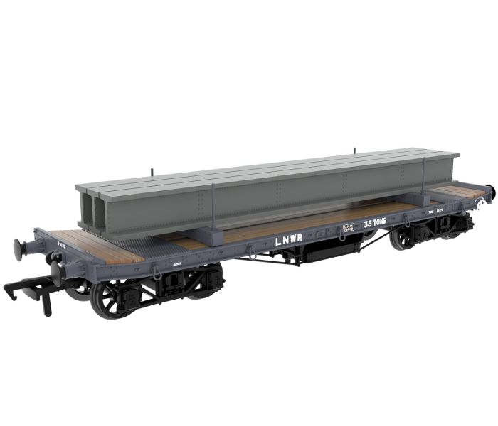 35t Rectank Wagon LNWR Grey(Girder Load on Bolsters) 79110