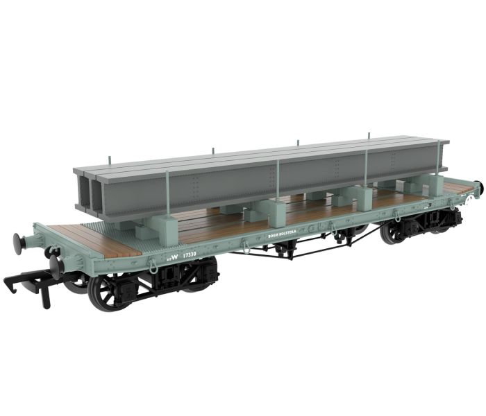 35t Rectank Wagon BR Grey (Girder Load on Bolsters) W17330