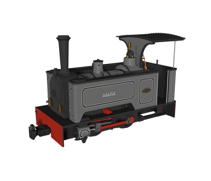 Sirdar 0-4-0 Long Tank 'Diana' Lined Grey