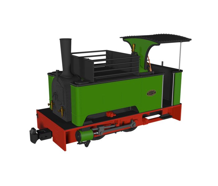 Sirdar 0-4-0 Long Tank Plain Green (DCC-Fitted)