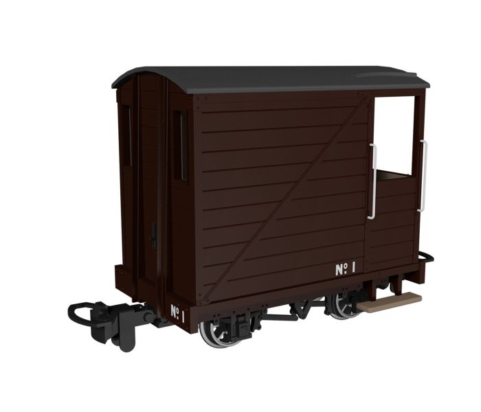 Single Veranda Brake Van Plain Brown No.1